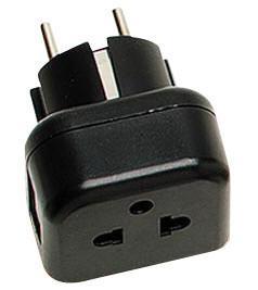 WMVR11 Grounded USA to Grounded European Shucko plug-