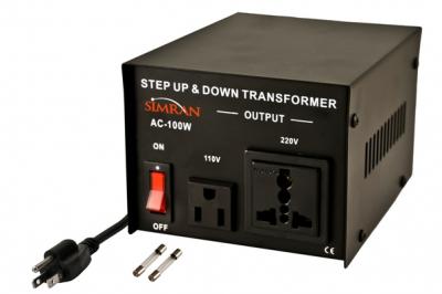 100 Watts TC-100W Universal Socket Voltage Transformer Step Up Step Down