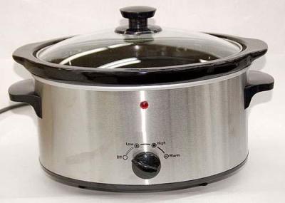 Crock Pot 3.5L Brushed Stainless Steel Slow Cooker 220/240 volt 50HZ (