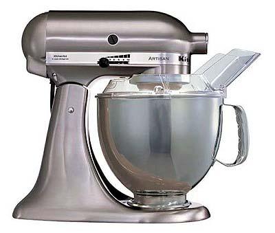 KitchenAid Artisan 5KSM175PSECL 5 Qt. Stand Mixer (Crystal Blue) with TWO  Bowls & Flex Edge Beater 220 VOLTS NOT FOR USA