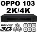 OPPO BDP-103 2K/4K 2D/3D Multi Zone ALL Region Code Zone Free Blu Ray DVD Player SPECIAL ORDER