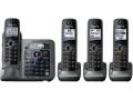 Panasonic KX-TG7644M Link-to-Cell Bluetooth Cellular Convergence Solution with 4 Handsets
