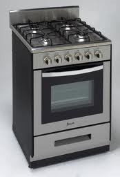 Avanti DG2450SS Elite 24 Freestanding Gas Range FACTORY REFURBISHED FOR USA