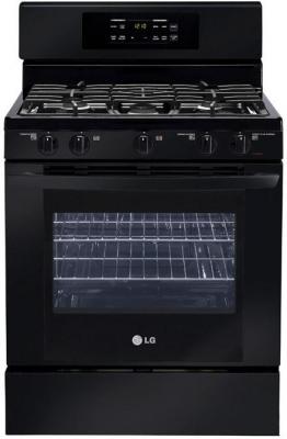 LG LRG3091SB 5.4 cu. ft. Gas Range with 5 Burners SuperBoil Burner Storage Drawer Black FACTORY REFURBISHED (FOR USA)