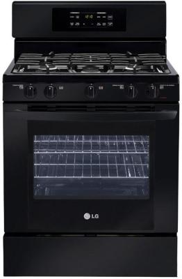 LG LRG3091SB 5.4 cu. ft. Gas Range with 5 Burners SuperBoil Burner Storage Drawer Black FACTORY REFURBISHED (FOR USA)