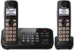 Panasonic KXTG4742 NEW! Expandable Digital Cordless Answering System with 2 Handsets 220 Volt/ 50 Hz