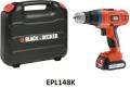 BLACK & DECKER EPL148K 14.4V CORDLESS HAMMER DRILL 220 VOLTS