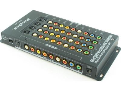 Shinybow SB-3750 1:5 SHINYBOW COMPONENT/COMPOSITE/S-VIDEO/AUDIO AMPLIFIER SPLITTER 110 Volts use Only for USA