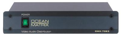 Ocean Matrix OMX-7023 1x5 Video and Audio Distribution Amplifier 110 Volts Only for use in USA