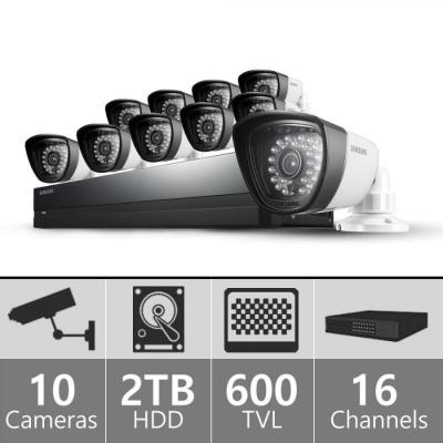 SAMSUNG SDSP-5100N/US 16ch Security 10 Camera System 110 - 2240 VOLTS