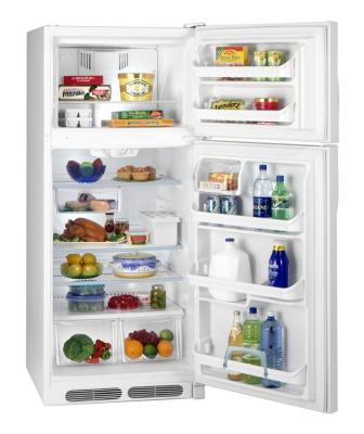 Frigidaire FGTD18V5MW 18 Cu. Ft. Top Mount Refrigerator 220-240 Volt/ 50-60 Hz