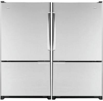 WHIRLPOOL WGB5526FEAS R /  WGB5526FEAS L 19 CU.FT. STAINLESS STEEL REFRIGERATOR FOR 220 VOLTS NOT FOR USA