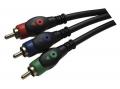 ZUUM MEDIA C1M Meter Gold Plated Double PVC Injected RCA Component Cables
