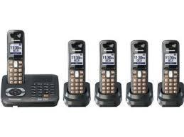 Panasonic KXTG385 Five Cordless Telephone with Digital Answering System, DECT 6.0