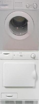 GE W12EFEW / V60EGEW White Washer DRYER SET With STACKing Kit 220-240 VOLTS/ 50 HERTZ