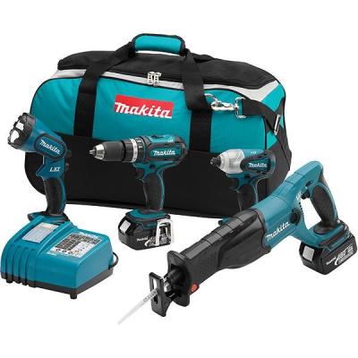 Makita Combo Kit 18V LXT Lithium Ion 4 Pc 220V