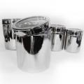 Matbah SS-CAN-5PC Stainless Steel 5-Piece Canister Set with Lid