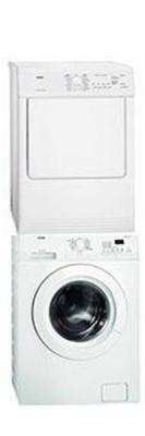 AEG  L6027FL/T65170AV  WHITE WASHER DRYER SET WITH STACKING KIT 220-240 VOLTS/ 50 HERTZ