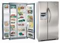 White Westinghouse WPVC25V9GS 22.6 cu.ft Side by Side Refrigerator 220-240 Volt/ 50-60 Hz
