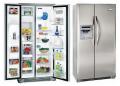 White Westinghouse WSPE25V9GS 22.6 cu.ft Side by Side Refrigerator 220-240 Volt/ 50-60 Hz