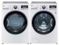 LG WM3470HWA 4.0 cu. ft. Front Load Washer 12 Washing Program, Coldwash/SteamFresh/Allergen Cycle / DLEX3470W 7.3 Cu. Ft. Electric Dryer Set Factory Refurbished