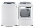 LG WT1201CW 4.5 cu. ft.Top Load Front Control Washer / DLEY1201W 7.3 Cu. Ft. Electric Dryer-White Factory Refurbished