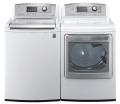 LG WT5070CW 4.7 cu. ft. Top Load Washer W/ Waveforce, Coldwash / DLEX5170W 7.3 Cu. Ft. Electric Steam Dryer-White Factory Refurbished