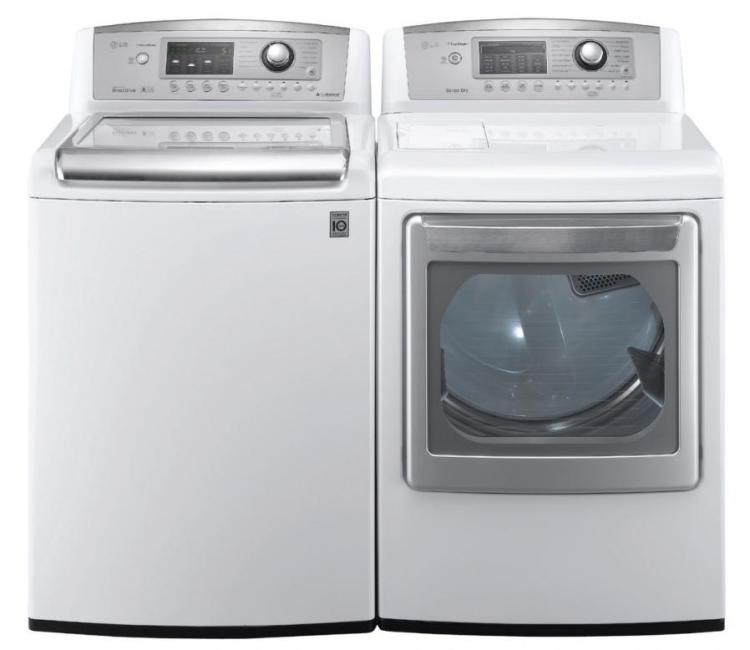 LG DLE1101W 7.3 cu. ft. Ultra Large Capacity Electric Dryer W