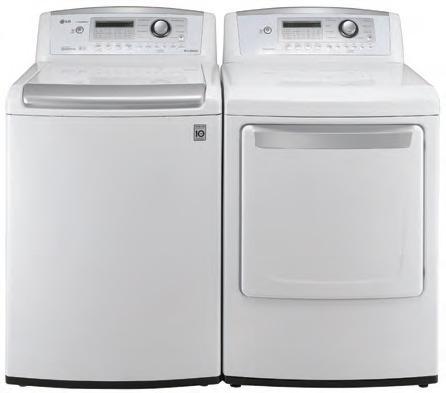 WT1201CW  LG WaveForce 4.3 cu. ft. Top Load Washer - White