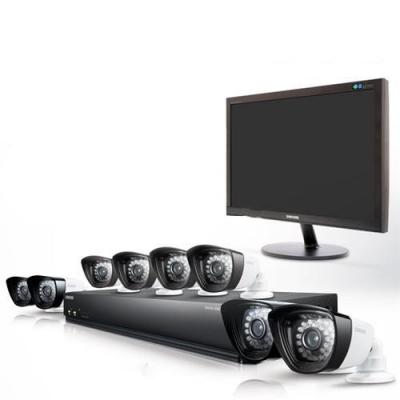 Samsung SCA-P4800N - 8 Channel Complete Security Camera System 110-220 volts