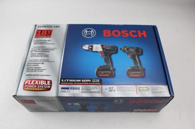 Bosch CLPK221181220 18V 2-Tool Combo Kit 220 VOLTS