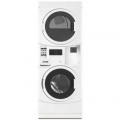Maytag MLE20PRBYW Commercial Energy Advantage Electric Stack Washer/Dryer-White-220 volts 60Hz