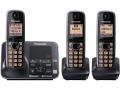 Panasonic KX-TG7623B three handset cordless phone  220-240 volts 50/60 hz