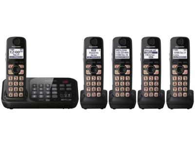 Panasonic KX-TG4745B five handset cordless phone 220-240 volts 50/60 hz