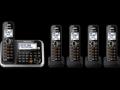 Panasonic kx-tg6845 five handsets cordless phone 110-220-240 volts 50/60 hz