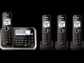 Panasonic kx-tg6844 four handsets cordless phone 110- 220-240 volts 50/60 hz
