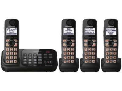 Panasonic kx-tg4744b four handset cordless phone 220-240 volts 50/60 hz