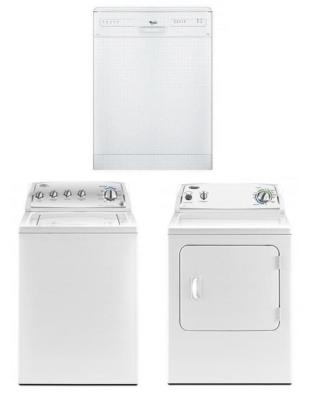 WHIRLPOOL HOME APPLIANCES SET OF WASHER DRYER AND DISHWAHER 220-240 VOLTS 50HZ PACKAGE 3