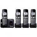 Panasonic KX-TG454SK 4 Handset Link to Cell Cordless Phone w/ Text Message Alert  (For 110 Volts Only for USA)