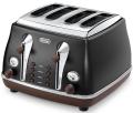 DeLonghi DECTOV4003.BK 4-Slice Capacity Toaster 220-240 Hz/ 50-60 Hz