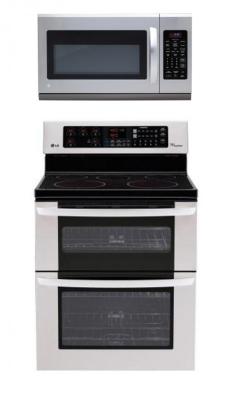 LG LDE3035ST, LMH2016ST Oven Range & Over the Range Microwave Set FACTORY REFURBISHED (FOR USA )