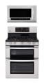 LG LDG3036ST, LMHM2017ST Oven Range & Over the Range Microwave Set FACTORY REFURBISHED (FOR USA)