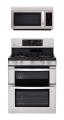 LG LDG3036ST, LMV1813ST Oven Range & Over the Range Microwave Set FACTORY REFURBISHED (FOR USA)