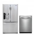 LG LFX28968ST, LDF7551ST French Door Refrigerator & Dishwasher Set FACTORY REFURBISHED (FOR USA)
