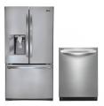 LG LFX29945ST, LDF7551ST Door-in-Door Refrigerator & Dishwasher Set FACTORY REFURBISHED (ONLY FOR USA)