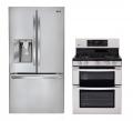 LG LFX31925ST, LDG3036ST Refrigerator and Gas Double Oven Range Set FACTORY REFURBISHED (ONLY FOR USA)