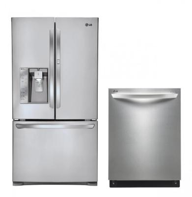 LG LFX31945ST, LDF7551ST Door-in-Door Refrigerator & Dishwasher Set FACTORY REFURBISHED (ONLY FOR USA)