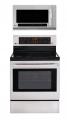 LG LRE3083ST, LMHM2017ST Oven Range & Over the Range Microwave Set FACTORY REFURBISHED (FOR USA)