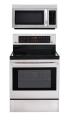 LG LRE3083ST, LMV1813ST Oven Range & Over the Range Microwave Set FACTORY REFURBISHED (FOR USA)