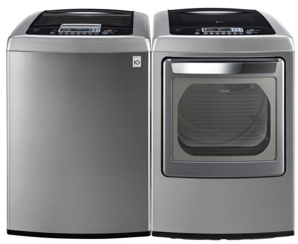 LG WT1201CV / DLEY1201V Top Load Washer & Electric Dryer ...